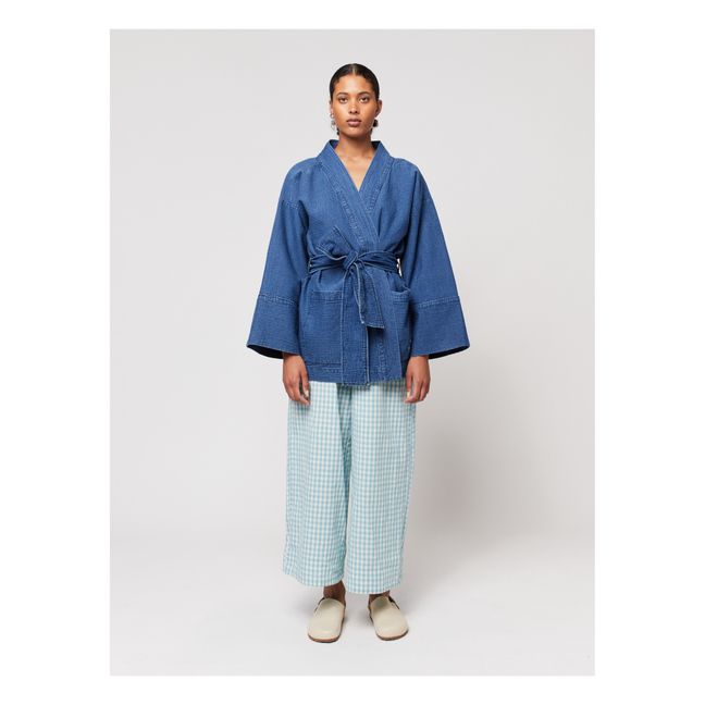 Giacca kimono in cotone - Donna | Denim