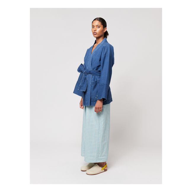 Veste Kimono Coton - Collection Femme  | Bleu jean