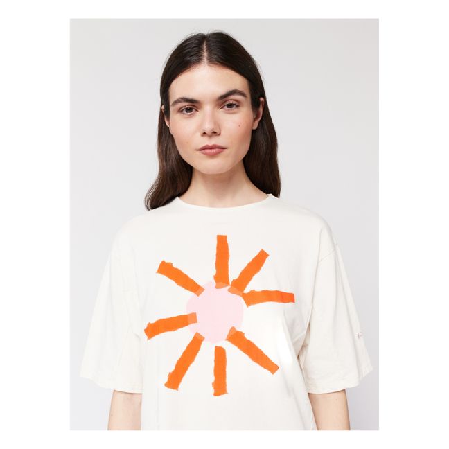 Sun Oversize T-Shirt aus Bio-Baumwolle - Damenkollektion  | Seidenfarben