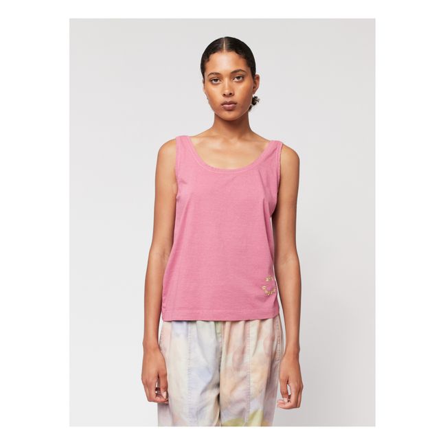 Organic cotton tank top - Women's collection  | Dusty Pink
