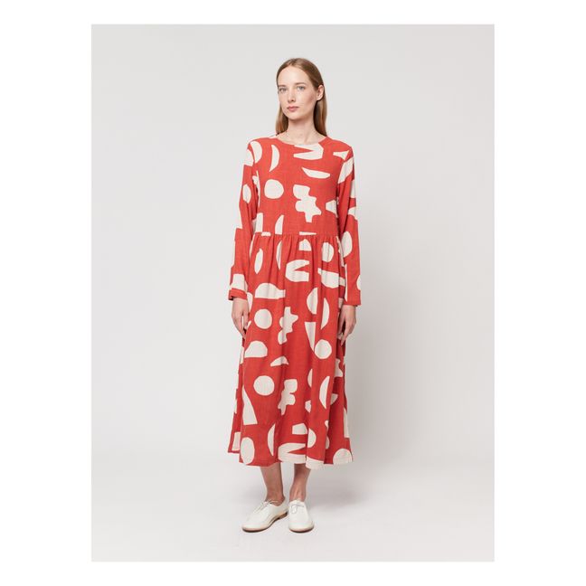 Summer Landscape Dress - Women's collection | Brick red