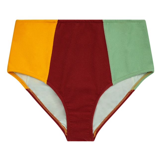 Slip Bikini in Spugna Color Block - Collezione Donna  | Giallo