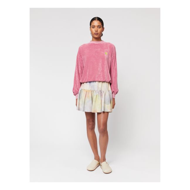 Butterfly Organic Cotton Terry Sweater - Women's collection  | Dusty Pink