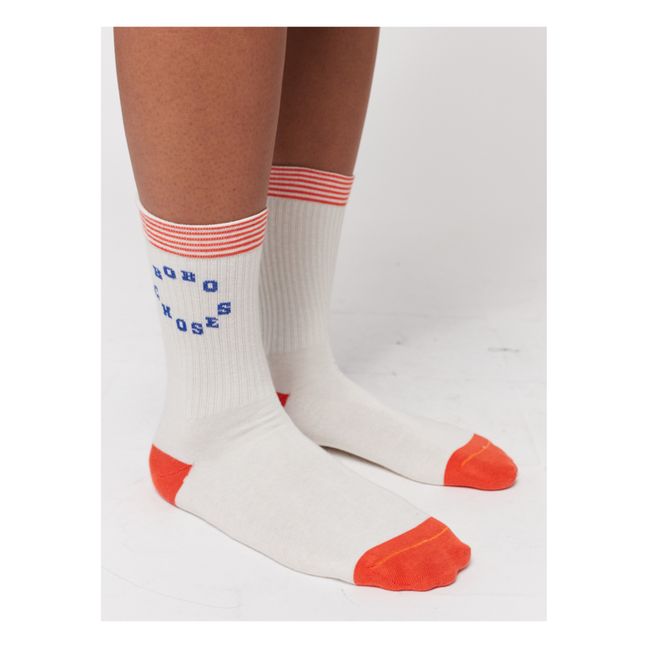 Chaussettes Logo - Collection Adulte  | Blanc