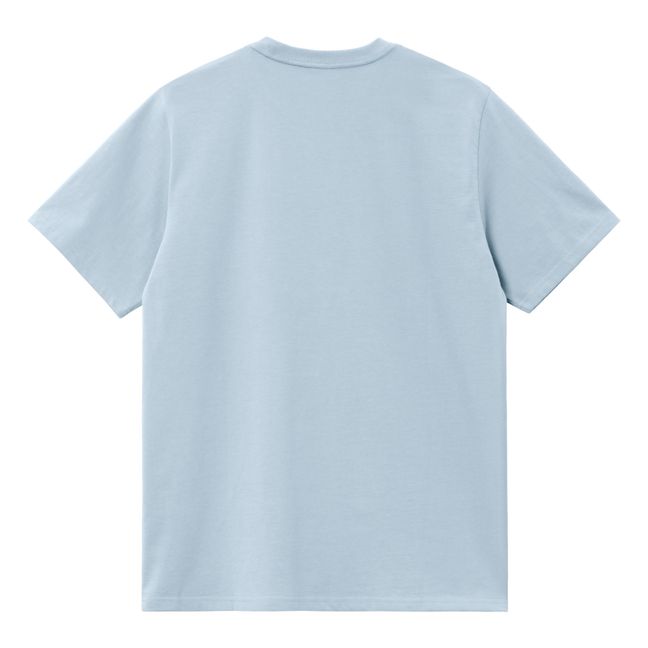 T-shirt American Script Coton Bio | Bleu ciel