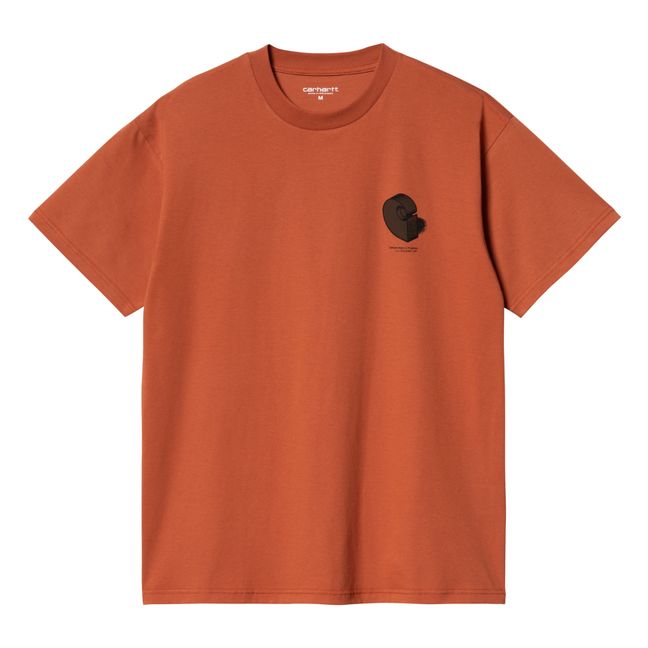 Maglietta in cotone biologico Diagramma C | Arancione
