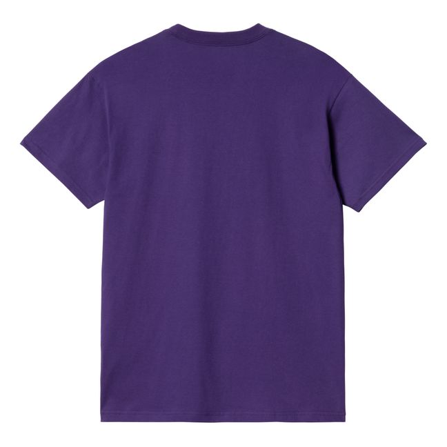 T-shirt a tubo in cotone biologico | Viola