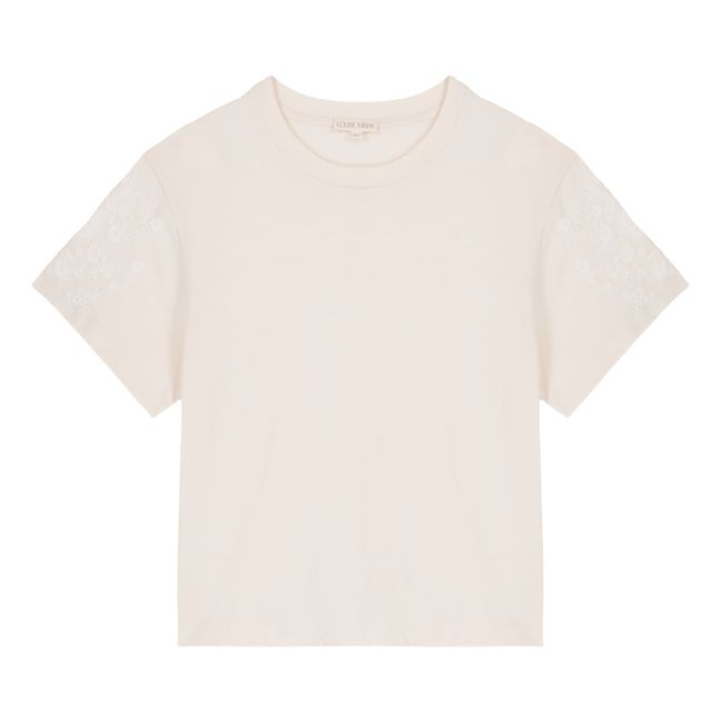 Camiseta Laurie de algodón orgánico - Colección Mujer | Crema