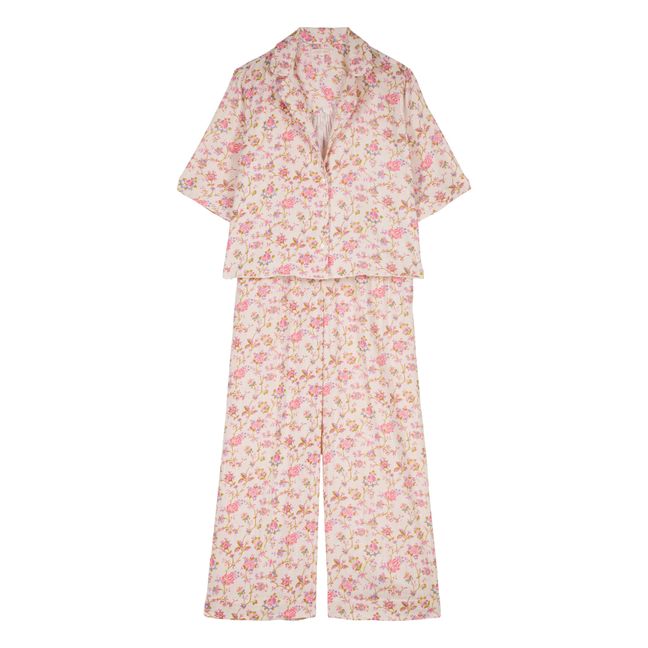 Louka Pyjama aus Bio-Baumwolle - Damenkollektion | Cremefarben