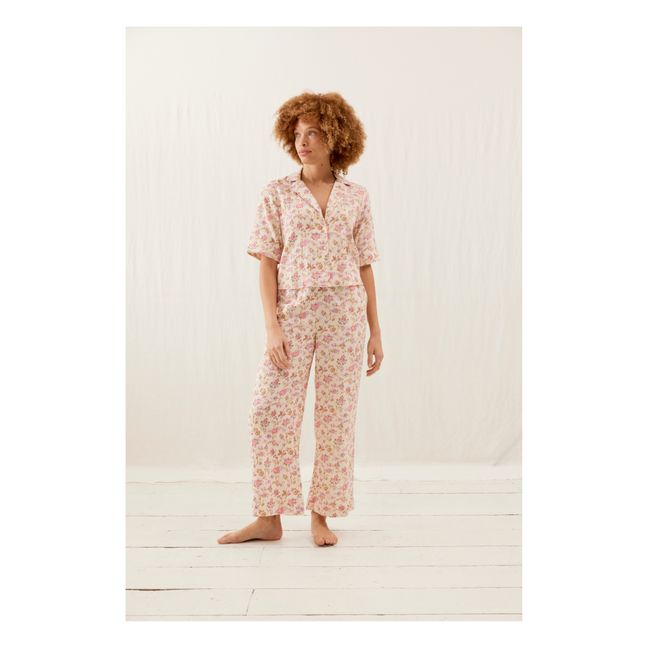 Pijama de algodón ecológico Louka - Colección Mujer | Crema
