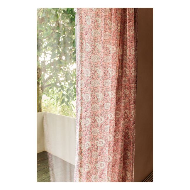 Organic cotton Colette curtain | Pink