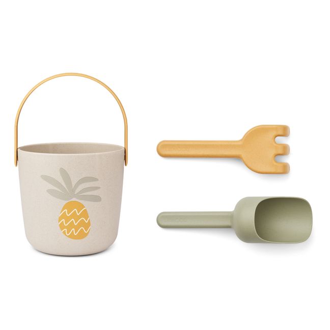 Donny beach bucket and accessories | Pineapple multi mix