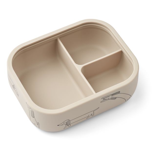 Lunch-box en silicone Elinda | Dog/Sandy