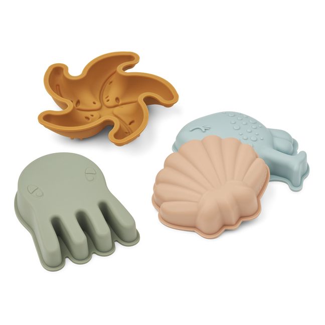 Silicone Sand Moulds For The Beach - Set of 4 | Mermaids/Sandy