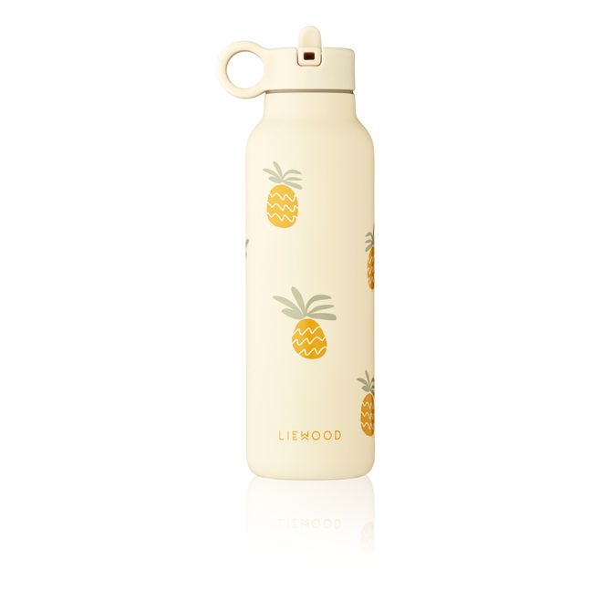 Falk Trinkflasche aus rostfreiem Stahl - 500 ml | Pineapples/ Cloud cream