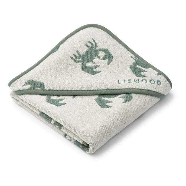 Capa de baño Alba de rizo de algodón ecológico | Crab/Sandy