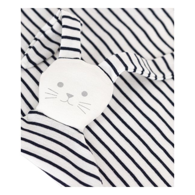 Doudou bio noir et blanc - stripes