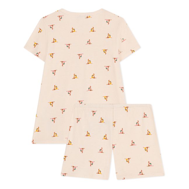 Manel Squirrels Pyjama Shorts | Vanilla