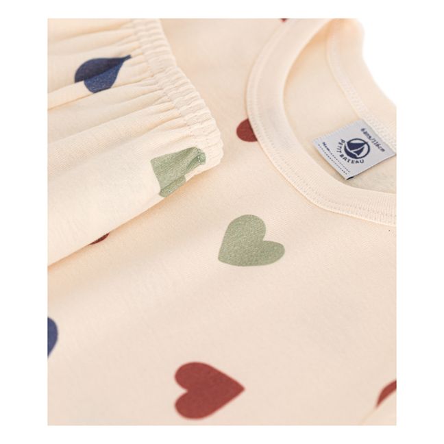 Short Market Pyjamas Hearts | Vanilla