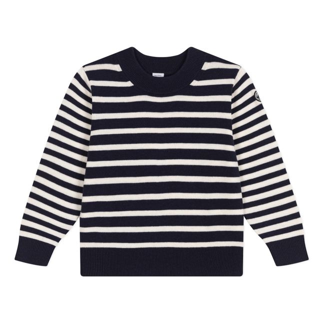 Marco Wool Sailor Sweater | Navy blue