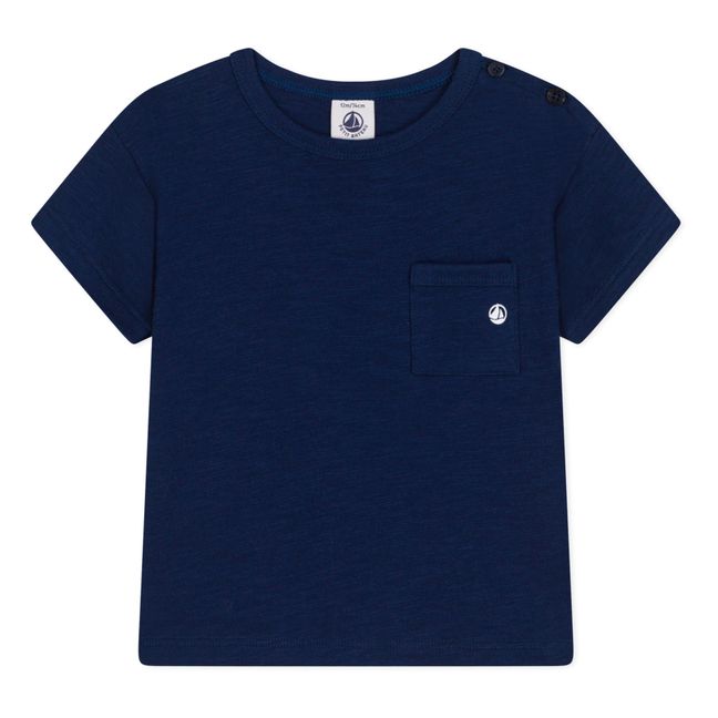 Marmiton Jersey Flamed T-shirt | Navy blue