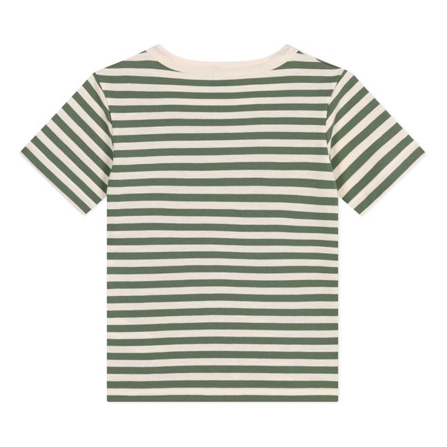 Camiseta Matiko de rayas | Verde Kaki