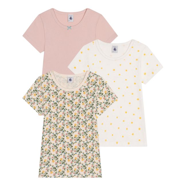 Los 3 T-Shirts Soleils | Rosa