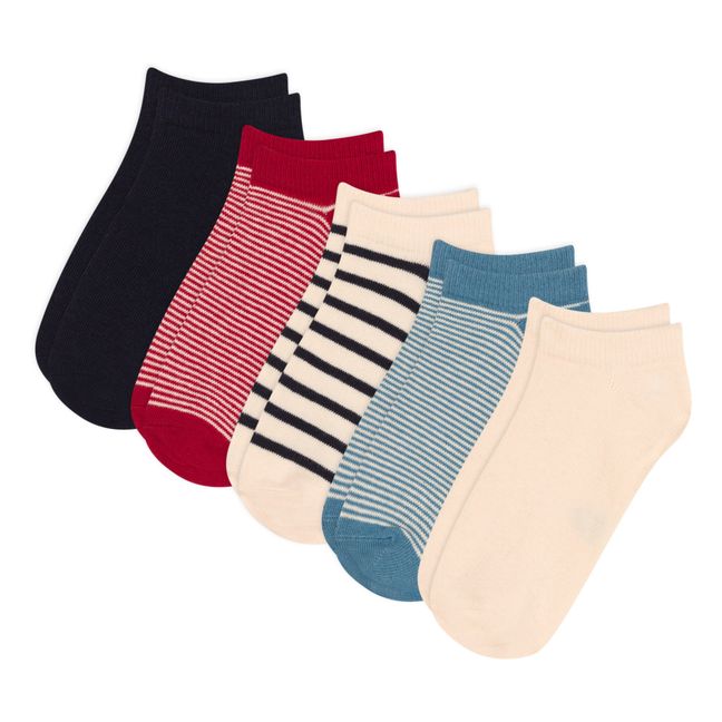 Pack of 5 Striped Socks | Ecru
