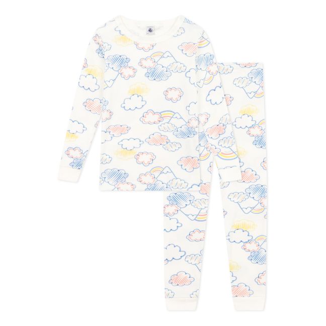 Conjunto de pijama Manière Nuages | Blanco