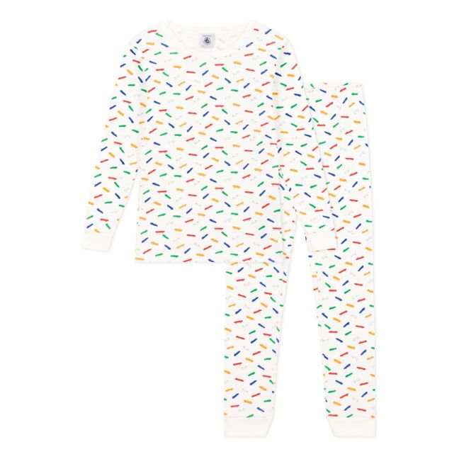 Conjunto de pijama modelo monopatín | Crudo