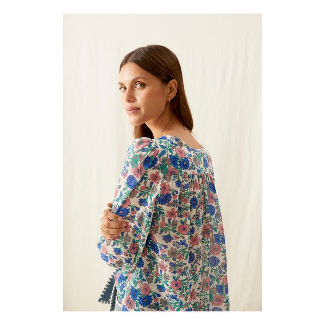 Marianna organic cotton blouse - Women's collection | Blue