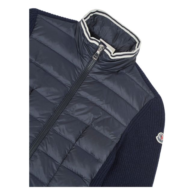 Jacket with zip High collar | Navy blue