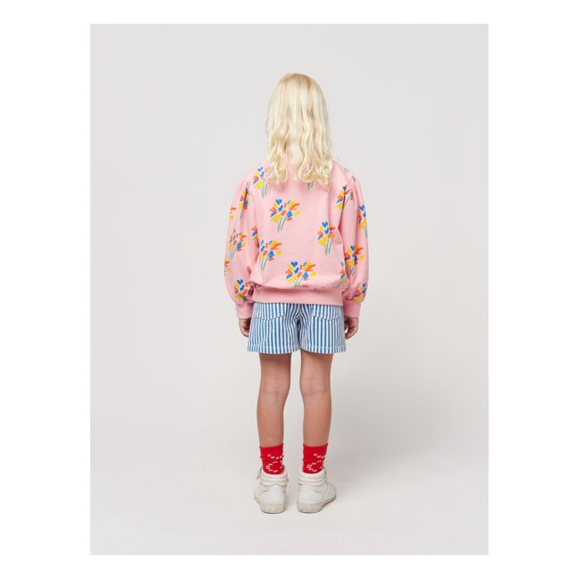 Sweatshirt aus Bio-Baumwolle Feuerwerk Kinder | Rosa