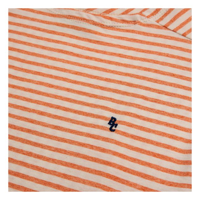 Maglietta a righe in cotone biologico | Arancione