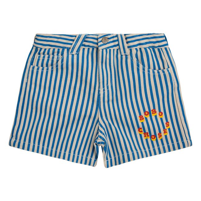 Circle Striped Shorts | Navy blue