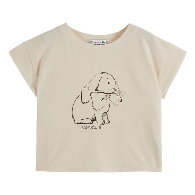 T-shirt Lapin d'Avril | Ecru