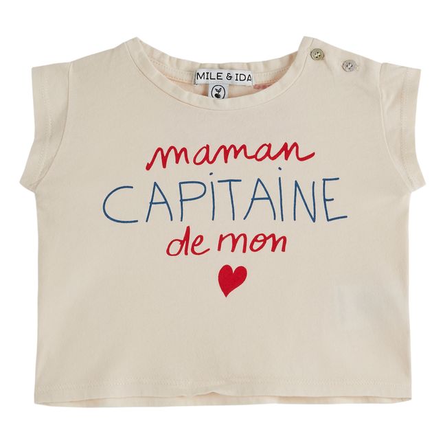 T-shirt Maman Capitaine | Ecru