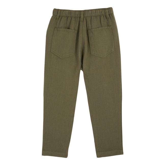 Linen Pants | Khaki