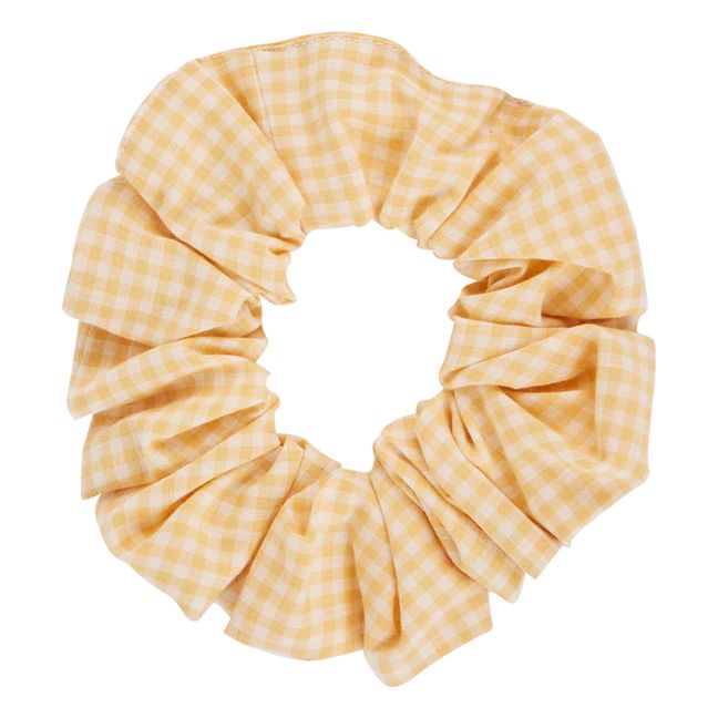 Checked Scrunchie | Yellow
