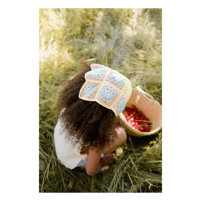 Foulard Holly Crochet | Jaune pâle
