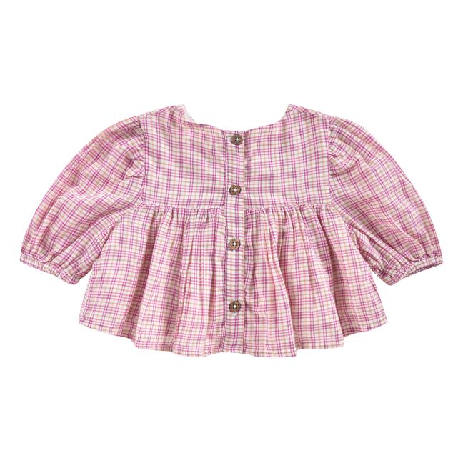 Blouse Vally Carreaux | Rose