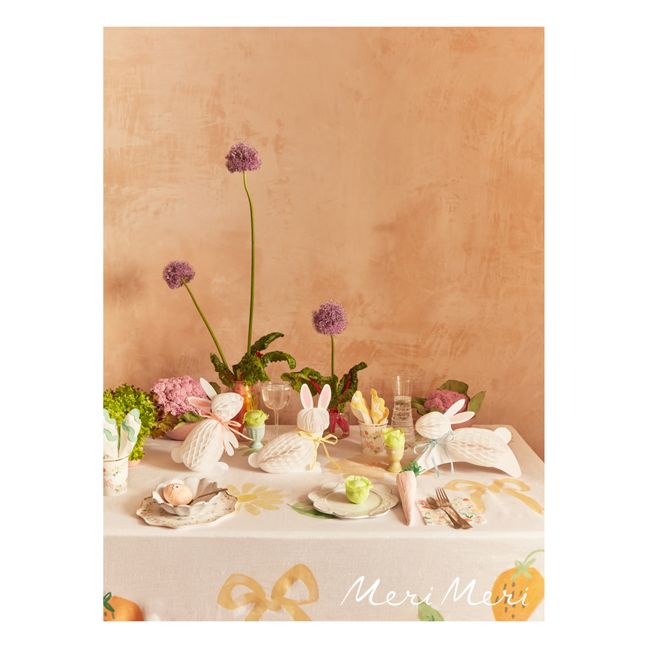 Assiettes Elegant Floral - Set de 8 | Pastel