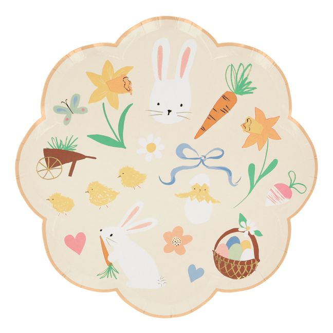 Easter icon plates - Set of 8 | Pastel