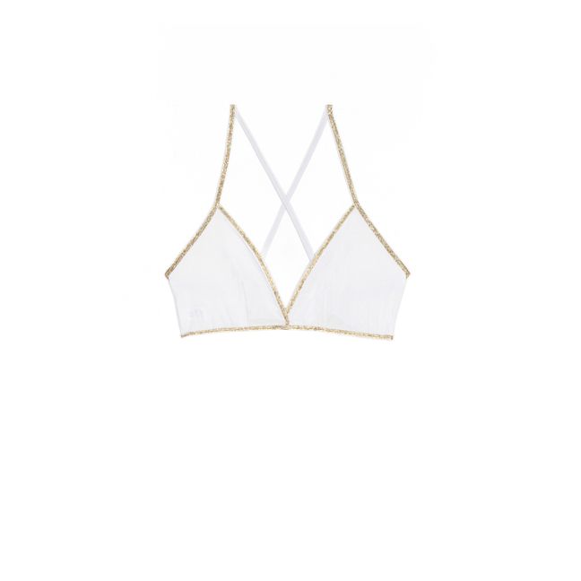 Dreieck Georgia Metallic | Weiß