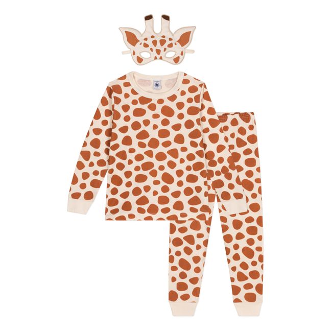 Ensemble Pyjama et Masque Manege Giraffe | Beige