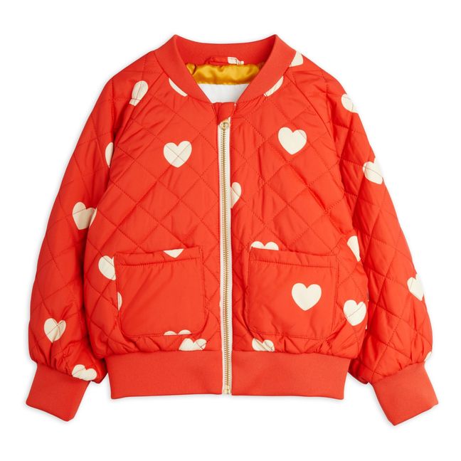 Bomber Heart Recycled Material | Red