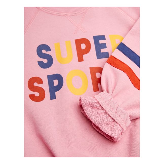Sweatshirt Super Sporty Bio-Baumwolle | Rosa