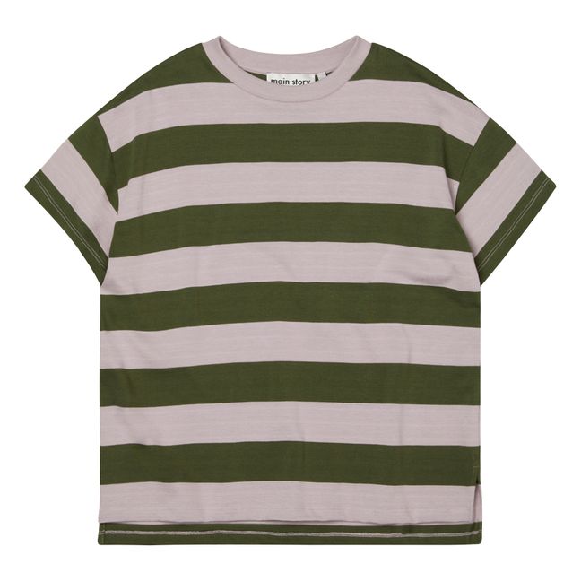 Oversize Striped T-shirt | Lilac