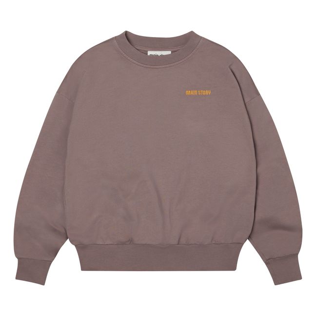 Bubble Uni Initiale sweatshirt | Brown