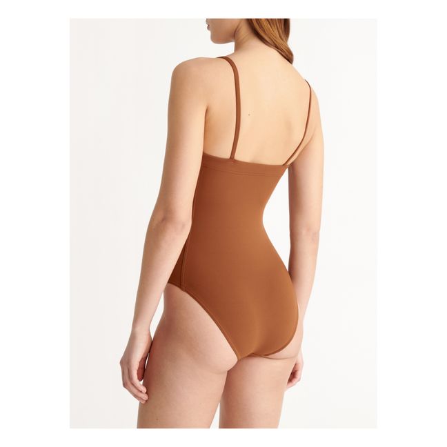 Aquarelle One-piece Swimsuit | Brown